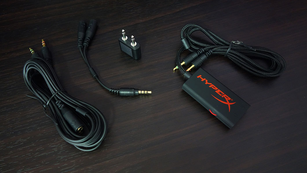 Some of the HyperX Cloud's accessories.