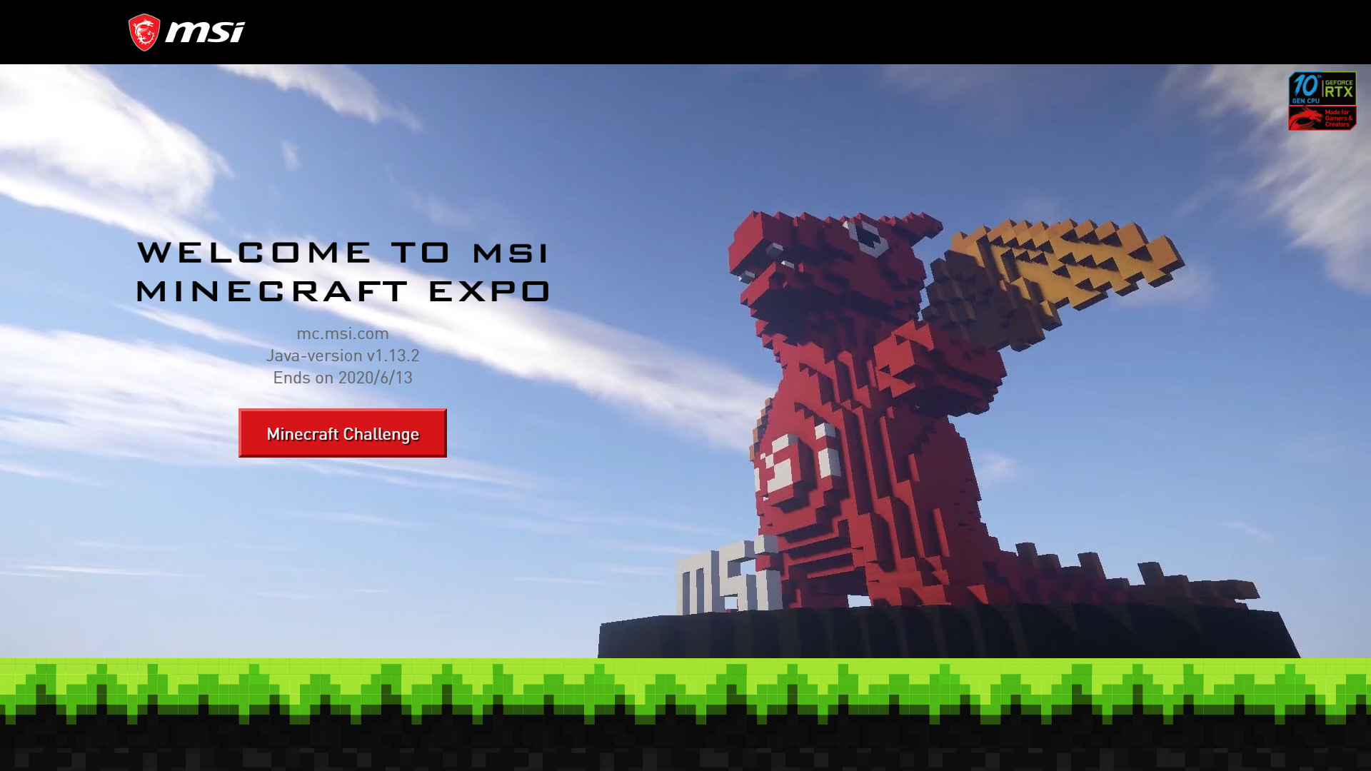 MSI Launches Minecraft Expo Challenge, Win Steam Wallet Credits Will