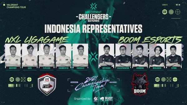 (Left to Right) NXL LIGAGAME and BOOM ESPORTS to Represent Indonesia Once Again in the VCT Stage 2 - Challengers SEA-Playoffs
