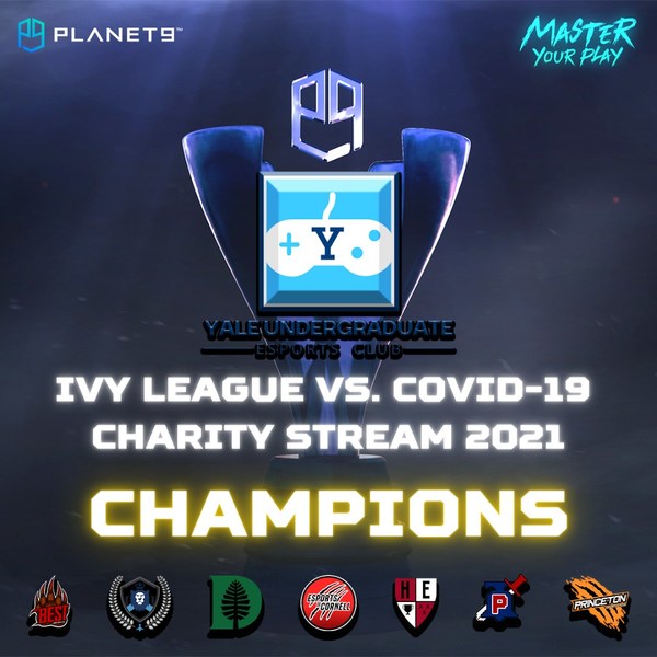 The annual Ivy League COVID-19 Charity Stream, a student-run esports tournament powered by PLANET9 serving to raise awareness and funds for the fight against COVID-19, concluded its second edition on April 24th with participation from esports clubs of all eight Ivy League universities.