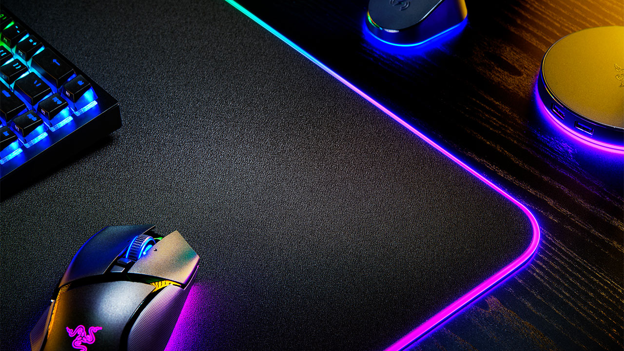 Razer Strider Chroma and Razer Goliathus Chroma 3XL