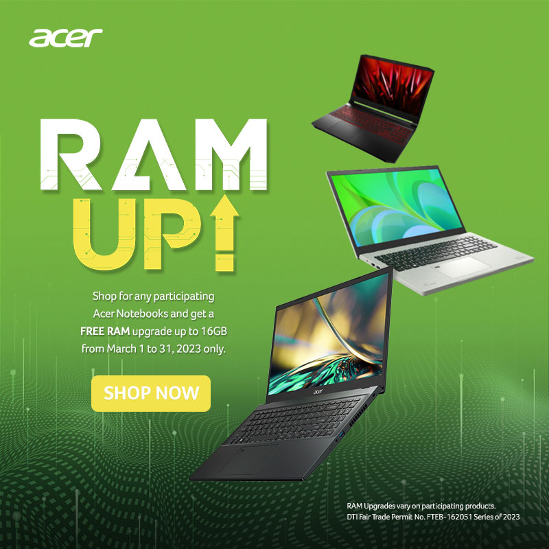 Acer RAM Up Promo