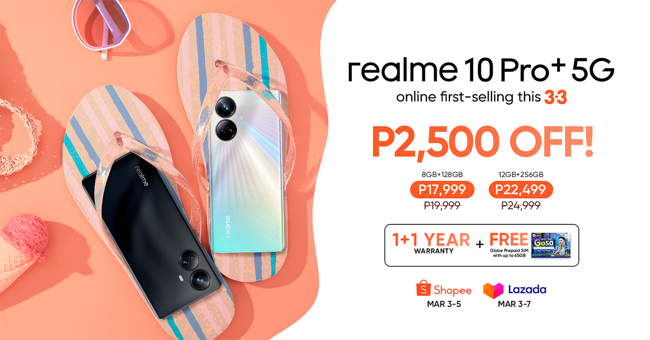 realme 10 Pro+ 5G Now Available on Lazada and Shopee