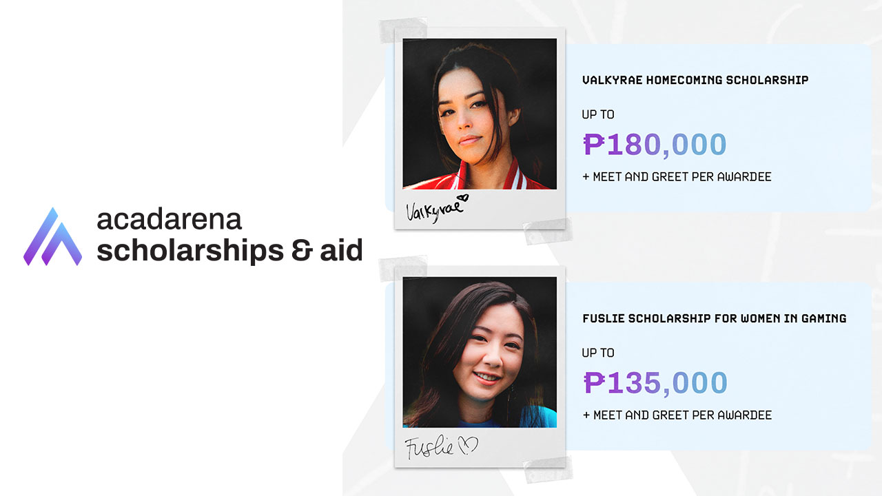 AcadArena Scholarships and Aid with Valkyrae and Fuslie