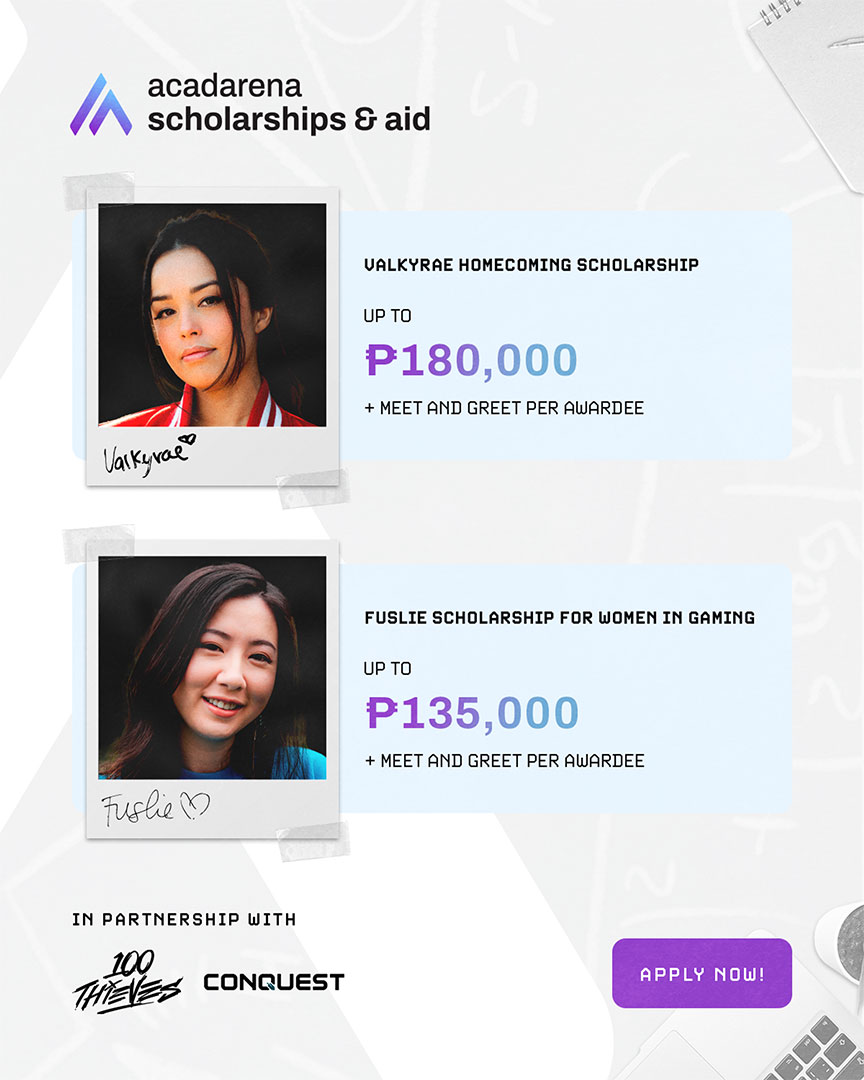 AcadArena Scholarships and Aid with Valkyrae and Fuslie