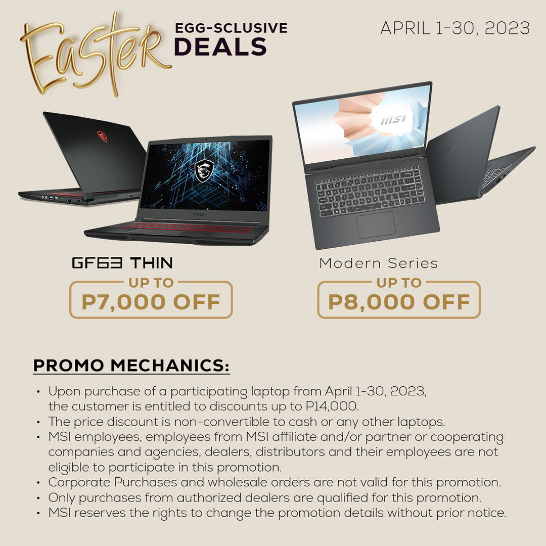 MSI Easter Promo 2023