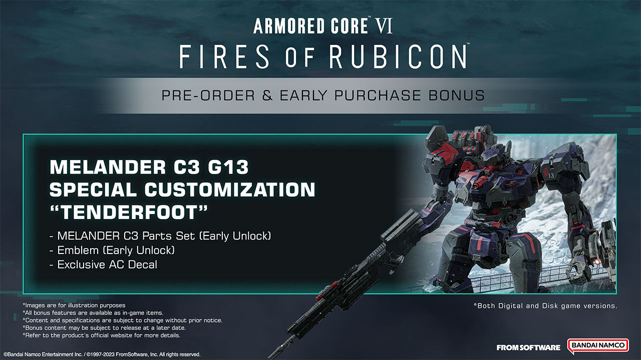 Armored Core 6 Special Editions and Pre-Order Bonuses