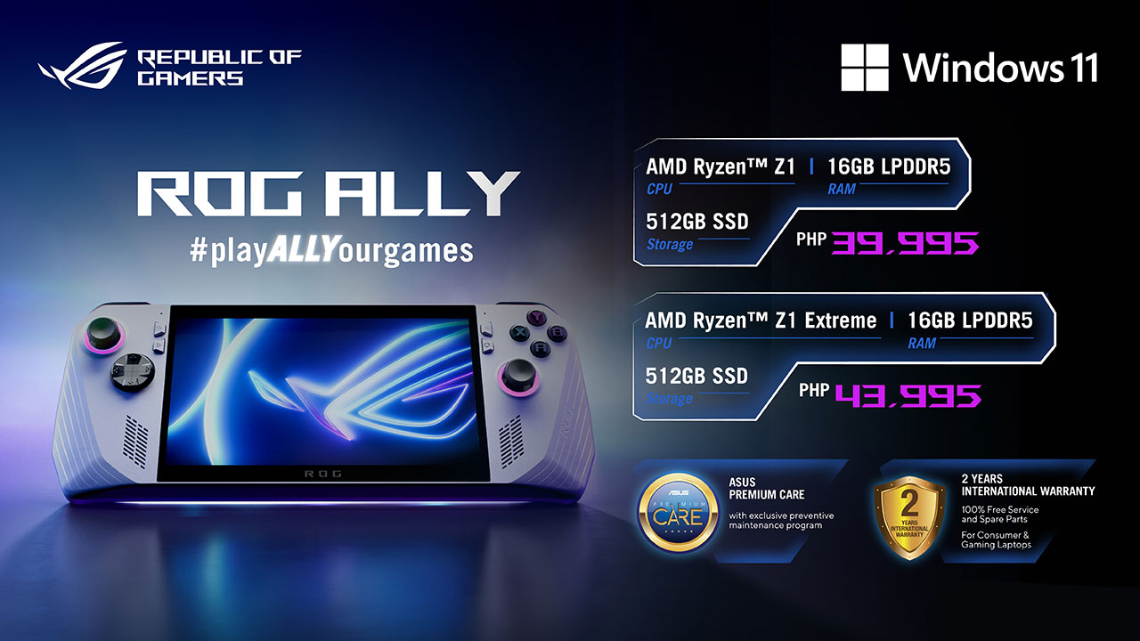 ASUS ROG Ally Launch Pricing Philippines