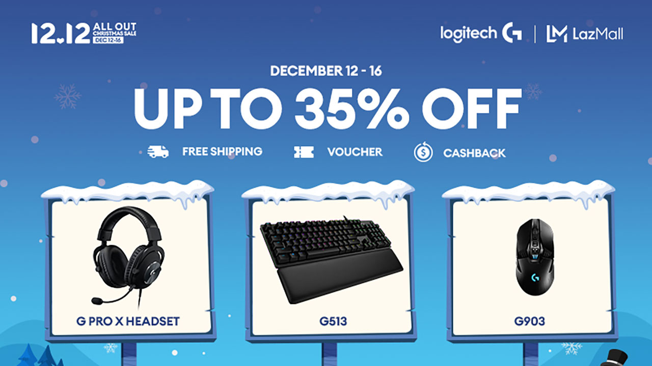 Logitech G Lazada 12.12 All Out Christmas Sale