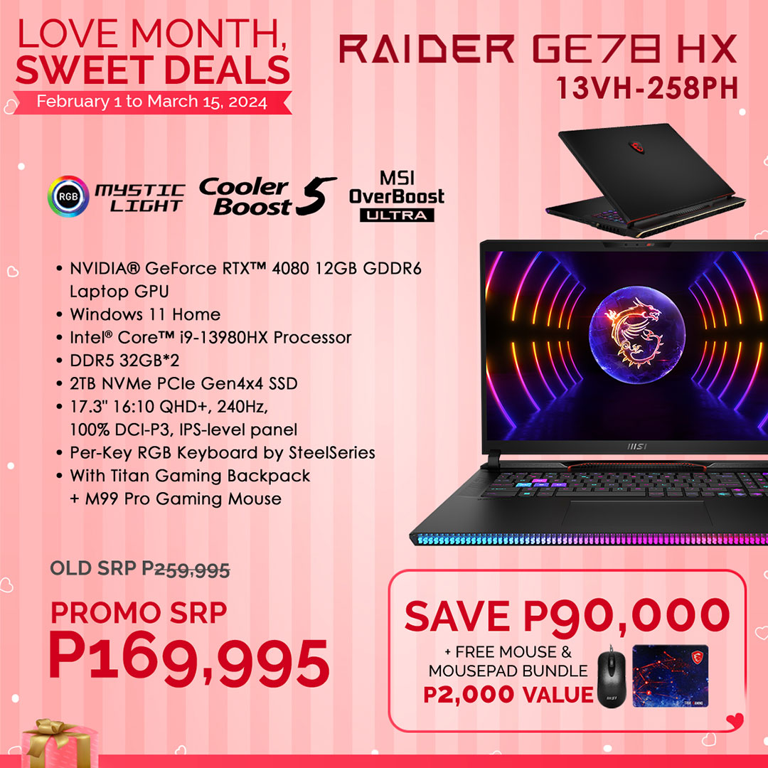 MSI Love Month February 2024 Promotion