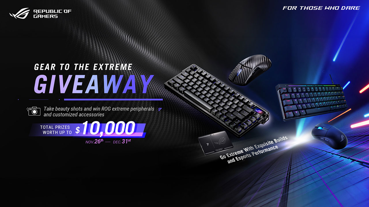 ASUS ROG Gear to the Extreme Global Giveaway ASUS ROG Gear to the Extreme Global Giveaway