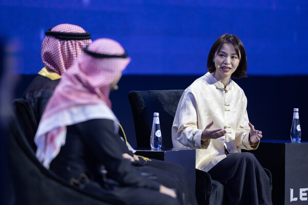 Danny Tang, co-founder and CEO of Hero Esports, speaking at LEAP 2025 in Riyadh.