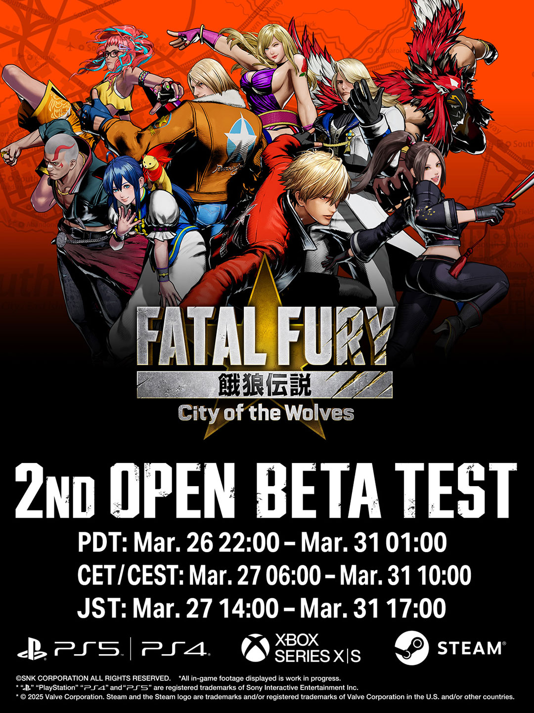Fatal Fury City of the Wolves 2nd Open Beta Test