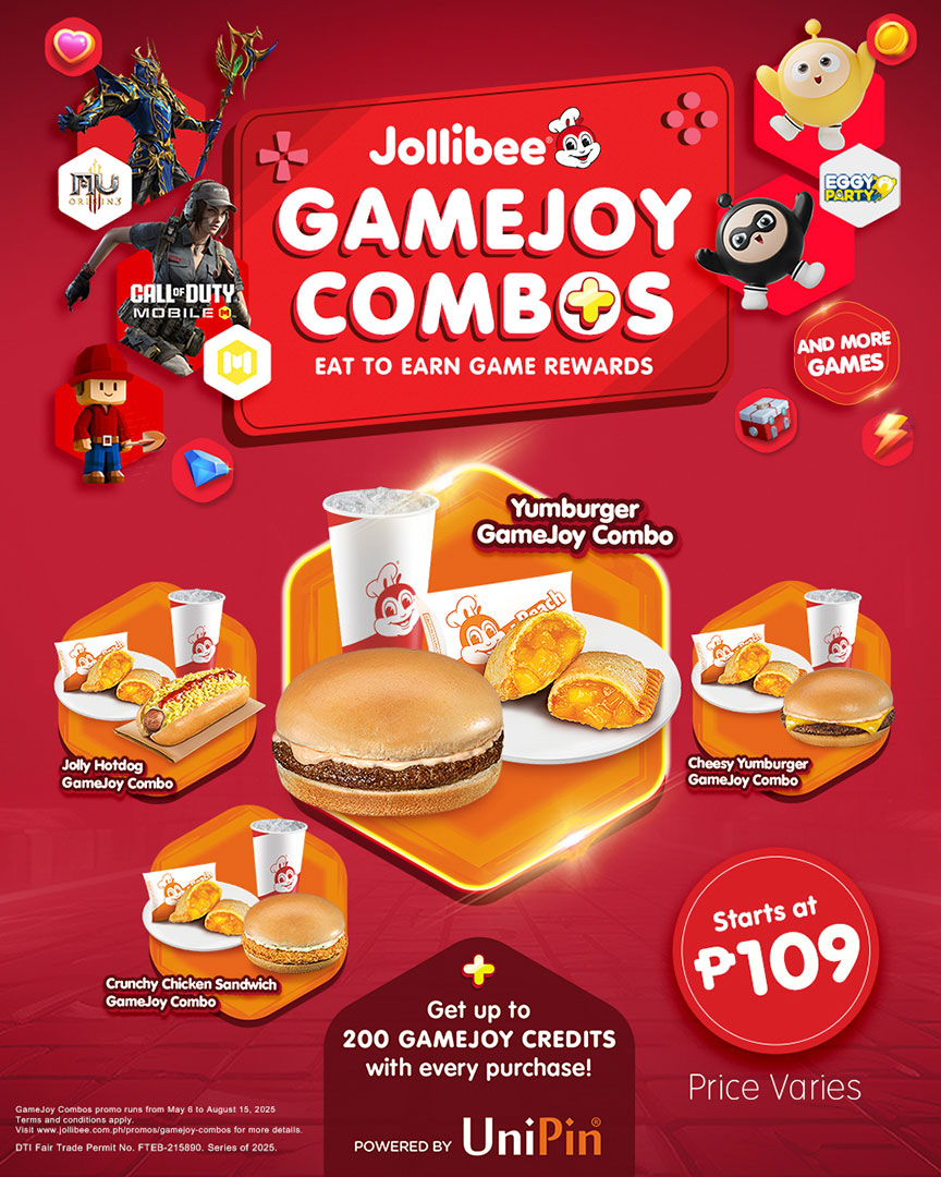 Jollibee GameJoy Combos