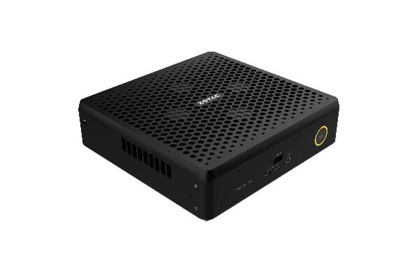 Sitting at just a 2.65 Liter form factor, the MAGNUS EN75060TC is the world’s smallest PC equipped with a desktop GeForce RTX 5060 Ti 16GB graphics card.