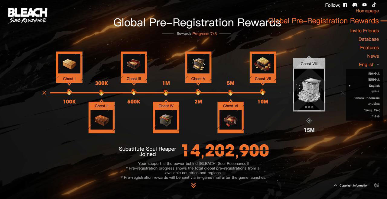 Bleach: Soul Resonance Final Pre-Registration Phase